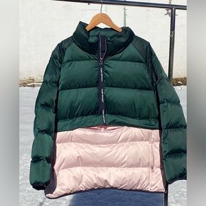 Tory Sport/ Tory Burch Down Satin Pullover Jacket , Size XL